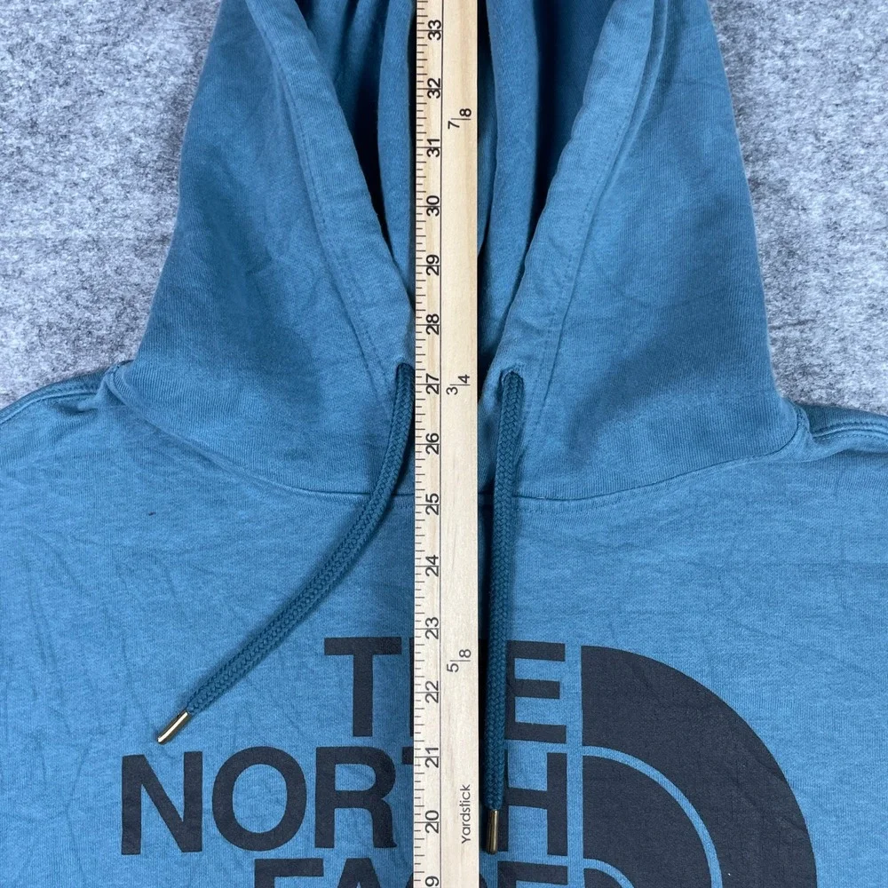 The North Face Hoodie Mens Large Blue Half Dome Pullover Fleece Sweatshirt